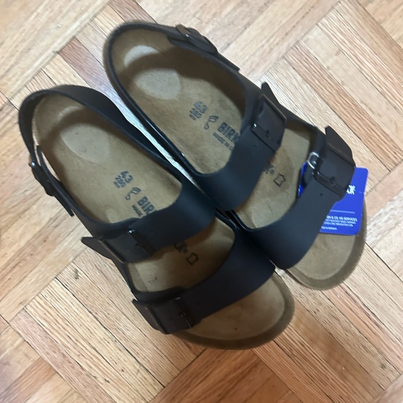 BNWT Birkenstock Milano BS in Black size 10 US Euro 43 - Picture 1 of 6
